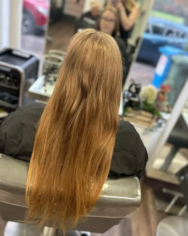 Blonde balayage before result