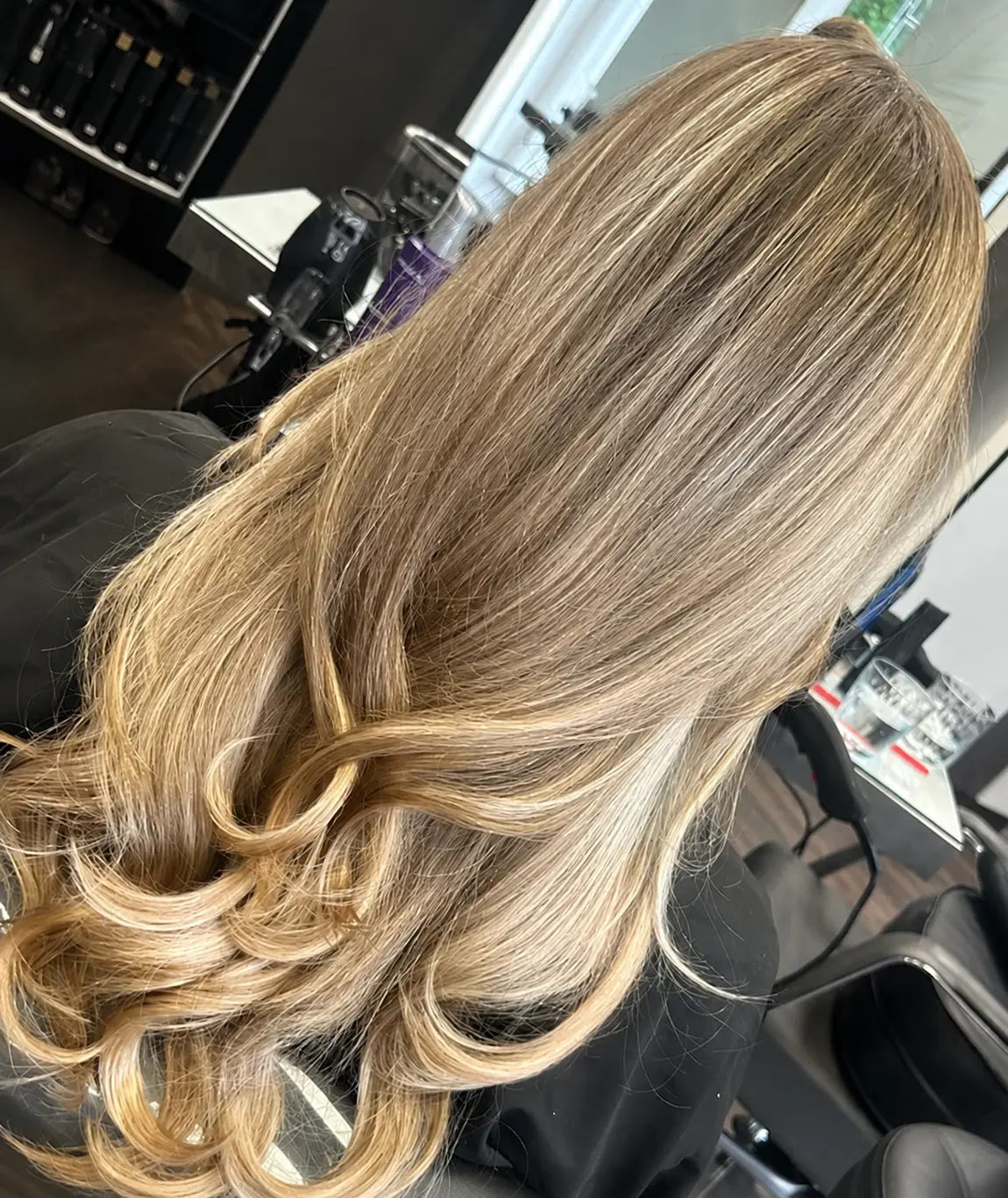 Ladies hair cut and styled by Hair By Amy